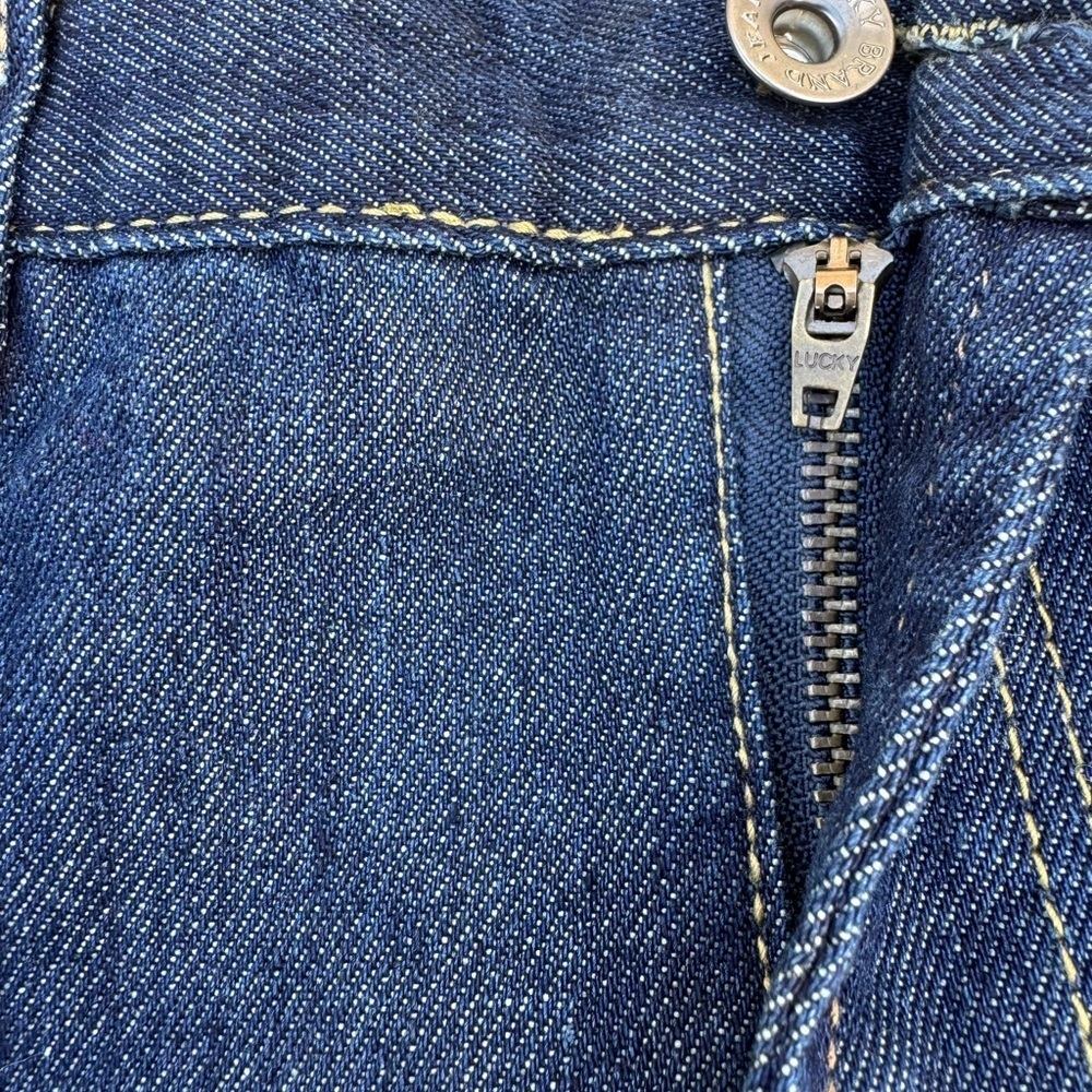 Lucky Brand Jeans Girls 12 High Waist Billy Straight Stretch Denim Distressed - Picture 6 of 9